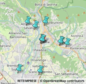 Mappa Via Arturo Toscanini, 24011 Almè BG, Italia (1.56818)