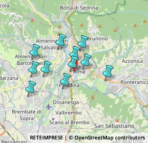 Mappa Via Arturo Toscanini, 24011 Almè BG, Italia (1.38818)