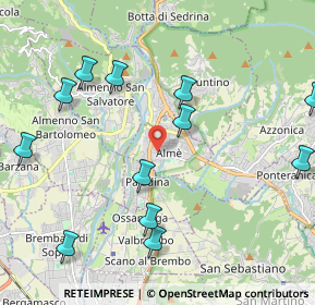Mappa Via Arturo Toscanini, 24011 Almè BG, Italia (2.3975)