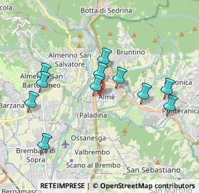 Mappa Via Arturo Toscanini, 24011 Almé BG, Italia (1.82)