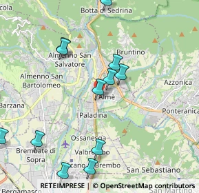 Mappa Via Silvio Pellico, 24011 Almè BG, Italia (2.25333)