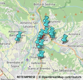 Mappa Via Arturo Toscanini, 24011 Almè BG, Italia (1.23722)