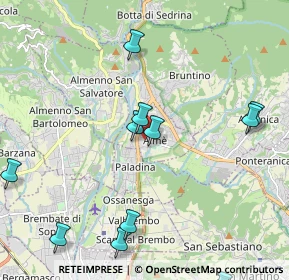Mappa Via Arturo Toscanini, 24011 Almé BG, Italia (2.46455)