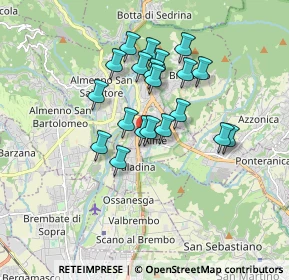 Mappa Via Arturo Toscanini, 24011 Almè BG, Italia (1.4005)