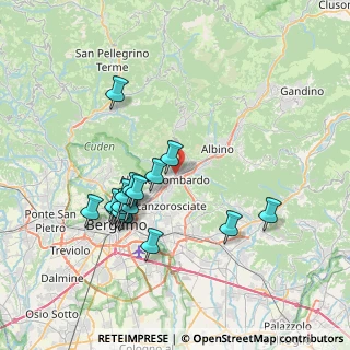 Mappa Via I Corer, 24027 Nembro BG, Italia (7.13625)