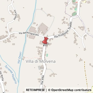 Mappa Via Villa,  63, 36060 Molvena, Vicenza (Veneto)