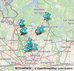 Mappa Via Don E. Colnaghi, 23893 Cassago Brianza LC, Italia (12.10842)