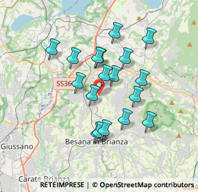 Mappa Via Don E. Colnaghi, 23893 Cassago Brianza LC, Italia (2.97556)