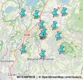 Mappa Via Don E. Colnaghi, 23893 Cassago Brianza LC, Italia (3.40417)