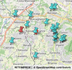 Mappa Via Don E. Colnaghi, 23893 Cassago Brianza LC, Italia (2.174)