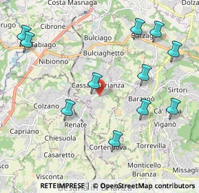 Mappa Via Don E. Colnaghi, 23893 Cassago Brianza LC, Italia (2.37545)
