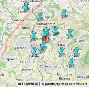 Mappa Via Don E. Colnaghi, 23893 Cassago Brianza LC, Italia (1.74625)