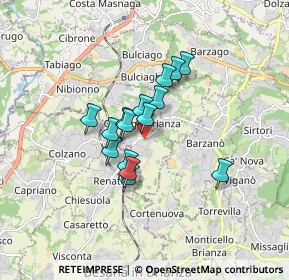 Mappa Via Don E. Colnaghi, 23893 Cassago Brianza LC, Italia (1.16067)