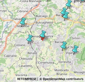 Mappa Via Don E. Colnaghi, 23893 Cassago Brianza LC, Italia (2.90833)