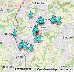 Mappa Via Don E. Colnaghi, 23893 Cassago Brianza LC, Italia (0.719)