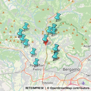 Mappa Via Bartolomeo Colleoni, 24030 Paladina BG, Italia (3.37588)