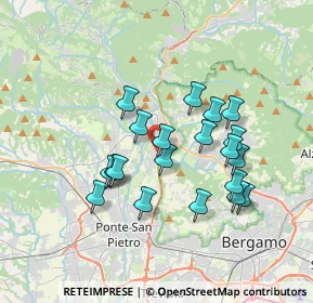 Mappa Via Bartolomeo Colleoni, 24030 Paladina BG, Italia (3.1155)