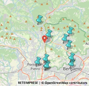 Mappa Via Bartolomeo Colleoni, 24030 Paladina BG, Italia (4.11364)