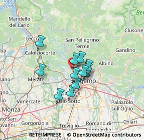 Mappa Via Bartolomeo Colleoni, 24030 Paladina BG, Italia (8.78083)
