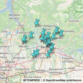 Mappa Via Bartolomeo Colleoni, 24030 Paladina BG, Italia (10.0765)