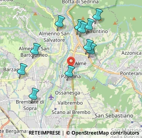 Mappa Via Bartolomeo Colleoni, 24030 Paladina BG, Italia (1.94636)