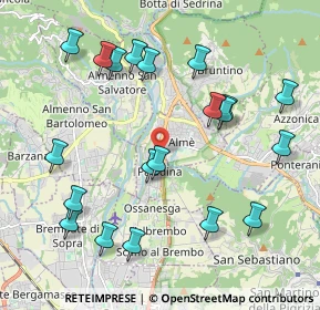 Mappa Via Bartolomeo Colleoni, 24030 Paladina BG, Italia (2.231)