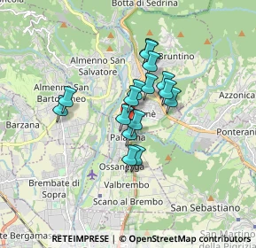 Mappa Via Bartolomeo Colleoni, 24030 Paladina BG, Italia (1.17938)