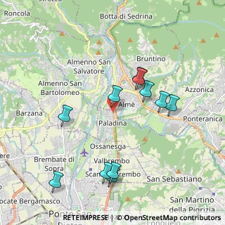 Mappa Via Bartolomeo Colleoni, 24030 Paladina BG, Italia (2)