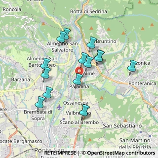 Mappa Via Bartolomeo Colleoni, 24030 Paladina BG, Italia (1.73267)