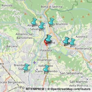 Mappa Via Bartolomeo Colleoni, 24030 Paladina BG, Italia (1.59455)