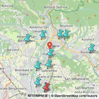 Mappa Via Bartolomeo Colleoni, 24030 Paladina BG, Italia (2.27364)