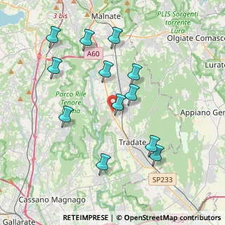 Mappa Via dei Mughetti, 21040 Venegono inferiore VA, Italia (3.90083)