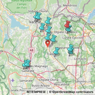 Mappa Via dei Mughetti, 21040 Venegono inferiore VA, Italia (7.345)