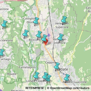 Mappa Via dei Mughetti, 21040 Venegono inferiore VA, Italia (2.69)