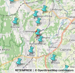 Mappa Via Urbano III, 22044 Inverigo CO, Italia (2.57667)