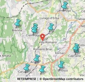 Mappa Via Urbano III, 22044 Inverigo CO, Italia (2.78154)