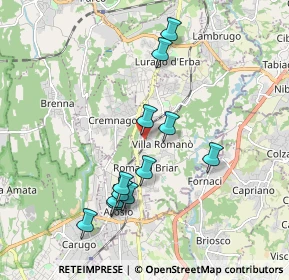 Mappa Via Urbano III, 22044 Inverigo CO, Italia (1.8075)