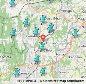 Mappa Via Urbano III, 22044 Inverigo CO, Italia (2.44714)