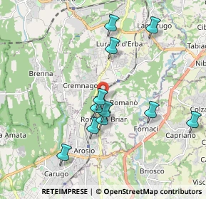 Mappa Via Urbano III, 22044 Inverigo CO, Italia (1.81909)