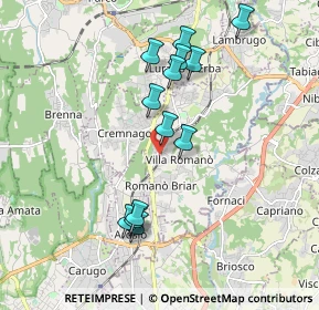 Mappa Via Urbano III, 22044 Inverigo CO, Italia (1.78231)