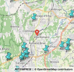 Mappa Via Urbano III, 22044 Inverigo CO, Italia (3.355)