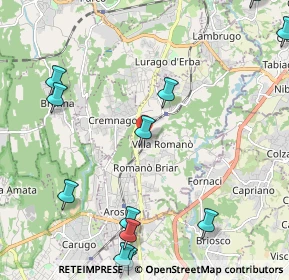Mappa Via Urbano III, 22044 Inverigo CO, Italia (3.12333)