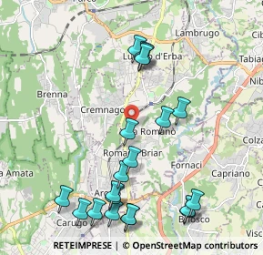 Mappa Via Urbano III, 22044 Inverigo CO, Italia (2.3265)