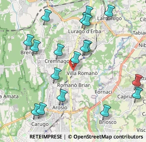 Mappa Via Urbano III, 22044 Inverigo CO, Italia (2.27444)