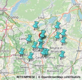 Mappa Via Urbano III, 22044 Inverigo CO, Italia (5.76625)
