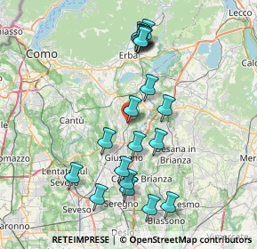 Mappa Via Urbano III, 22044 Inverigo CO, Italia (7.708)