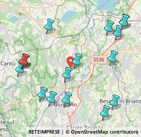 Mappa Via Urbano III, 22044 Inverigo CO, Italia (5.01706)