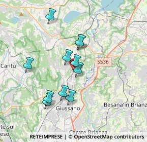 Mappa Via Urbano III, 22044 Inverigo CO, Italia (3.07)