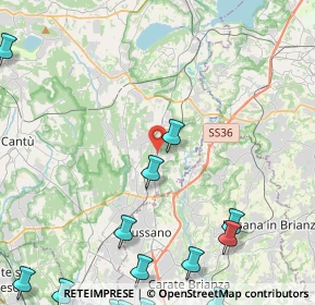 Mappa Via Urbano III, 22044 Inverigo CO, Italia (7.08375)