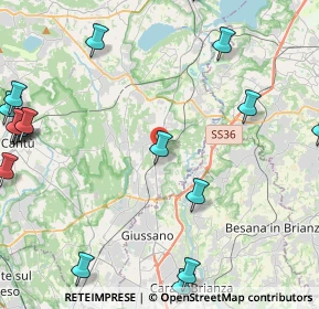 Mappa Via Urbano III, 22044 Inverigo CO, Italia (6.4735)